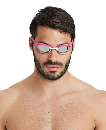 arena Cobra Ultra Swipe Mirror Unisex Adult Racing Swimming Goggles, Swimming Pool Goggles with Curved Mirror Lenses, Anti-Fog, UV Protection, 5 Interchangeable Nose Bridges thumbnail 3