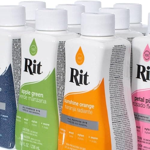 Rit Dye – Liquid Fabric Dye for Crafting, Clothing, and Décor – 8 oz. Bottle – Black (Gloves Included) thumbnail 3