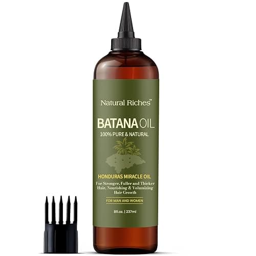 Natural Riches Unrefined Organic Batana Oil, 8 fl oz, 100% Pure & Natural, Cold pressed Honduras Miracle Oil for Hair Growth. thumbnail 8