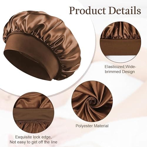 AOOWU Heatless Curls Band 5 Stück, üBer Nacht Overnight Blowout Locken Ohne, Neu Lockenwickler Locken Ohne Hitze, Diy Overnight Curls Gummi Hitzefreier Lockenwickler Locken für Mittleres Langes Haar thumbnail 4