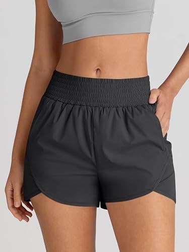 AUTOMET Womens Athletic Shorts High Waisted Running Pants Gym Workout Casual Sport Clothes with Pockets 2025 thumbnail 3
