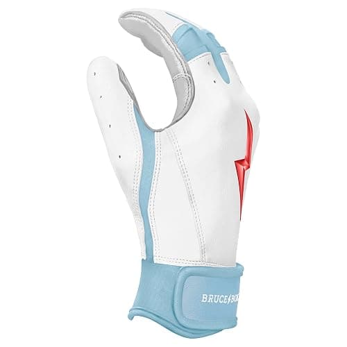 BRUCE BOLT Signature Series Short Cuff Batting Glove - Happ/White - Large thumbnail 4