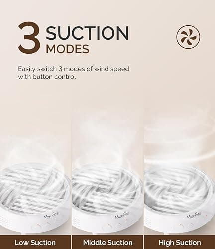 MelodySusie Portable Nail Dust Collector HPro for DIY Gel Polish Removal | 3800RPM, 3 Suction Modes, Reusable Filter, Capture Fine Gel Dust, for Beauty Schools & Home DIY Nail Art thumbnail 4