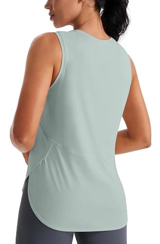 JOYSPELS Ice Silk Workout Tank Tops for Women Cool-Dry Sleeveless Loose Fit Yoga Shirts Athletic thumbnail 2