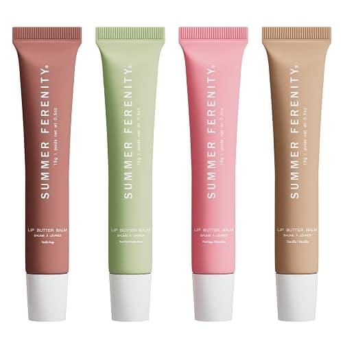 4 PCS Summer Lip Balm Tinted Lip Butter Balm - Conditioning Lip Mask,Ultra-Hydrating,Instant Moisture, Shine,Hydration - Sheer-Tinted,Soothing Lip Care - 0.5 Fl Oz (Pack of 4) - Image 1
