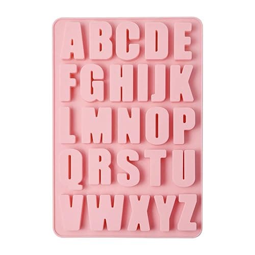 26 Cavities Alphabet crayon mold letter molds silicone alphabet mold chocolate molds silicone Large depth, easy to release and clean for Making cakes,Biscuit Ice Cube Chocolate Resin Concrete - Image 1