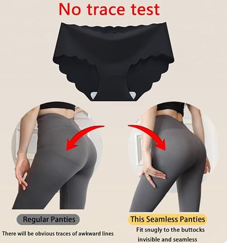 Demifill Teen Girls Seamless Underwear Tagless No Show Panties for Teens Pack of 8 Multipack thumbnail 4