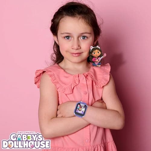 Accutime Kids Gabby's Doll House Purple Educational Touchscreen Smart Watch Toy for Girls, Boys, Toddlers - Selfie Cam, Learning Games, Alarm, Calculator, Pedometer & More (Model: GAB4007AZ) thumbnail 5