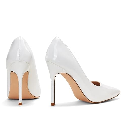 Elisabet Tang Women's High Heels Pumps Closed Pointed Toe Stiletto 4inch Heels Classic Office Special Dressy Wedding Pump Shoes thumbnail 6
