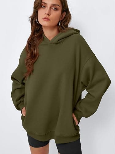EFAN Womens Oversized Hoodies Fleece Hooded Sweatshirts Fall Fashion Outfits 2025 Cute Clothes with Pockets thumbnail 2