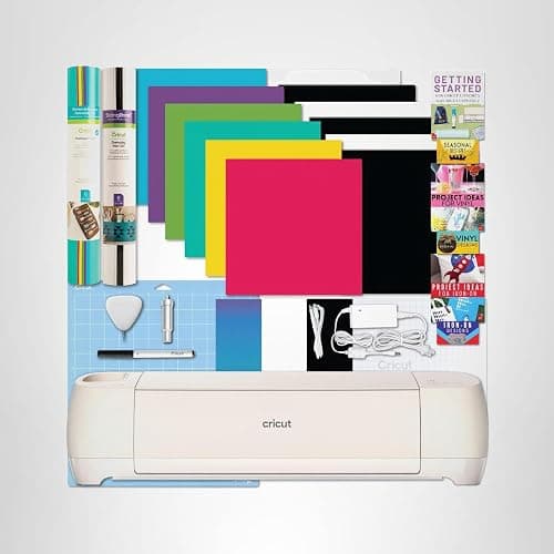 Cricut Explore 4 Machine with Vinyl and Iron-On Bundle - Beginner Friendly Craft Cutting Machine with Essential Materials, HTV and Adhesive Vinyl Variety Pack- DIY Decor Projects, Apparel and Decals thumbnail 8