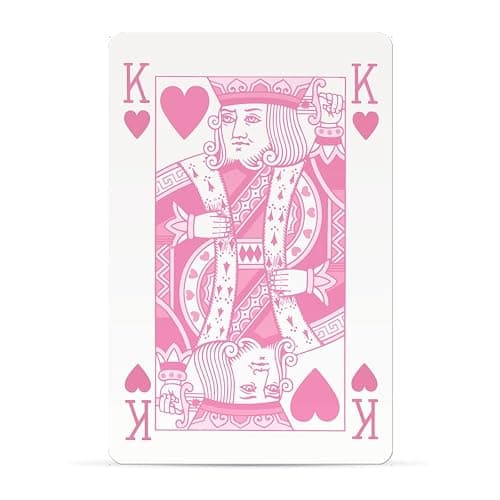 Waddingtons Number 1 Classic Pink Playing Card Game, play your favourite games from snap, poker and blackjack with this stylish deck, travel game, great gift and toy for boys and girls aged 6 plus thumbnail 3