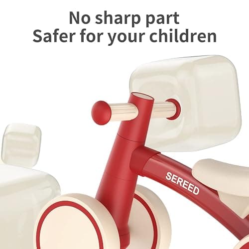 SEREED Baby Balance Bike for 1 Year Old Boys Girls 12-24 Month Toddler Balance Bike, 4 Wheels Toddler First Bike, First Birthday Gifts thumbnail 6
