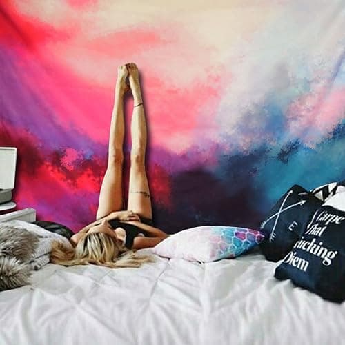 Tapestry Wall Tapestry Wall Hanging Tapestries Art Tapestry Flowing Cloud Tapestry Abstract Palette Tapestry Huge Tapestry Wall Blanket Wall Decor Wall Art Home Decor 59 X 51 Inches thumbnail 4