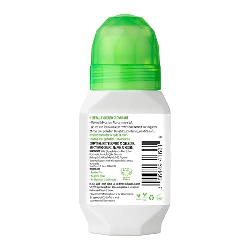 Crystal Mineral Deodorant Roll-On, Vanilla Jasmine, 2.25 fl oz thumbnail 2