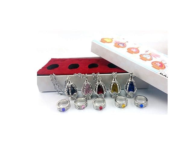 Anime Cosplay Puella Magi Madoka Magica Soul Core Gem 5 Necklace With 5 Tail Ring thumbnail 5