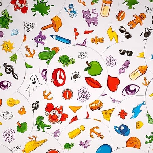 Asmodee Spot It! Classic Card Game (2024 Refresh) - Eco-Blister Edition, 5-in-1 Visual Perception Game for Quick Reflexes and Family Fun, Ages 6+, 2-8 Players, 10 Minute Playtime | 5-in-1 Visual Perception Game for Quick Reflexes and Family Fun, Ages 6+, 2-8 Players, 10 Minute Playtime thumbnail 7