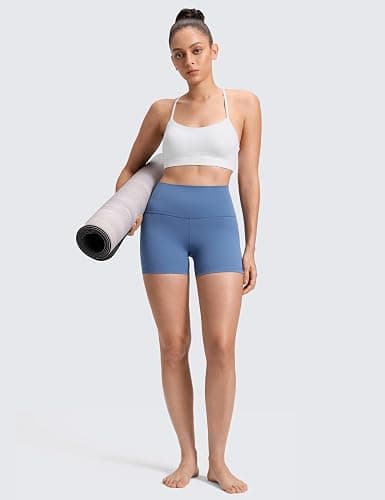 CRZ YOGA Butterluxe Biker Shorts 4'' - High Waisted Booty Workout Volleyball Yoga Womens Spandex thumbnail 3