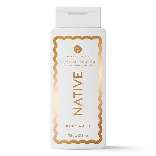 Native Body Wash, Holiday Edition, Sugar Cookie Scent, Contains Naturally Derived Ingredients | For Women & Men, Sulfate, Paraben, & Dye Free Leaving Skin Soft and Hydrated | 18 oz - Image 1