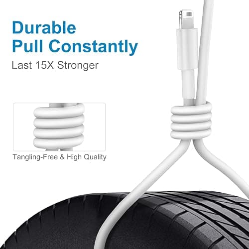 2Pack Apple Certified iPhone Charger Fast Charging, 20W PD USB C Wall Charger Block with Type C to Lightning Cable 6ft Compatible with iPhone 14/14 Plus/13 Pro Max/12/12 Pro/11/iPad thumbnail 5