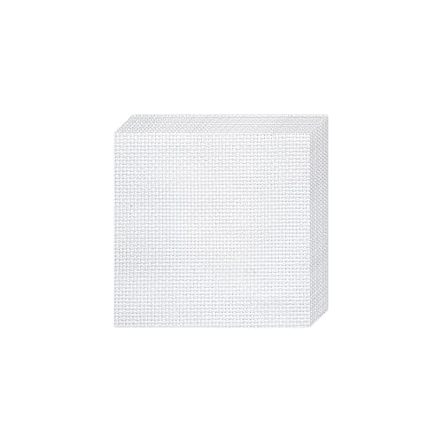 10 PCS White Aida Cloth 14 Count Cross Stitch Fabric (7×7 Inch) | Pre-Cut Squares Fabric for Craft Embroidery, Handmade Needlework, DIY Handicrafts - Image 1