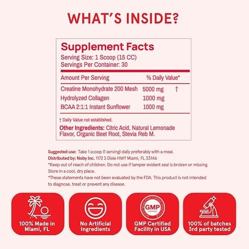Peach Perfect Creatine for Women Booty Gain, Muscle Builder, Energy Boost, Pink Lemonade, Cognition Aid | Collagen, BCAA, Lean Muscle, Vegan Monohydrate Micronized Powder, Alt Creapure,30 Ser thumbnail 5
