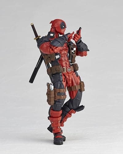 Kaiyodo Revoltech Amazing Yamaguchi Deadpool Ver. 2.5, Total Height: Approx. 6.7 inches (170 mm), Non-scale, PVC & ABS, Painted Action Figure, NR050 thumbnail 13