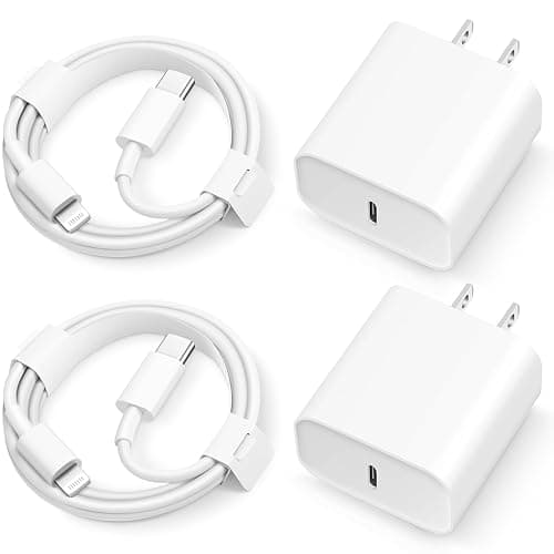 iPhone 14 13 12 11 Super Fast Charger [2Pack] cargador 20W Rapid USB C Wall Charger Block with 6FT Fast Charging Cable Compatible with iPhone 14 Pro Max/Pro/Plus/Mini/iPad - Image 1