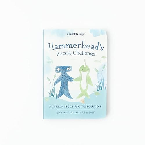 Slumberkins Hammerhead Snuggler & 2 Board Books Complete Set Bundle | Promotes Conflict Resolution, Social Skills & Responsibility | SEL Development (Hammerhead Snuggler Plush + 2 Board Books) thumbnail 5
