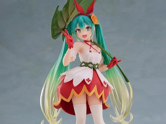 Taito Prize Hatsune Miku Wonderland PVC Hatsune Miku Thumbelina Statue 18cm thumbnail 2