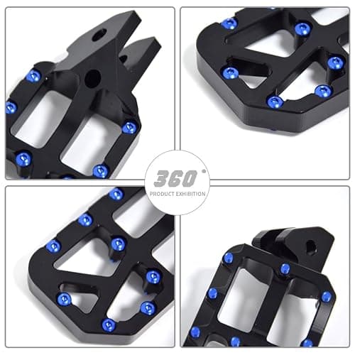 Colored Nail Foot Pedals Aluminum Alloy Pedals for Surron Light Bee X/S,Segway X160/X260,Talaria MX4,E Ride PRO SS, Black thumbnail 5