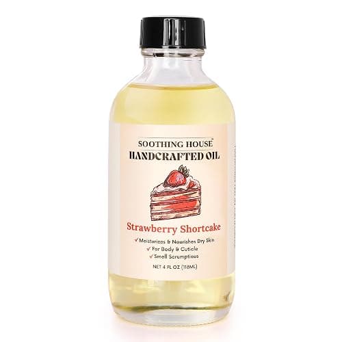 Soothing House Strawberry Shortcake Body Oil: Moisturizing Body Oil for Soft, Glowing Skin with Almond & Jojoba Oil (4 fl oz) thumbnail 2