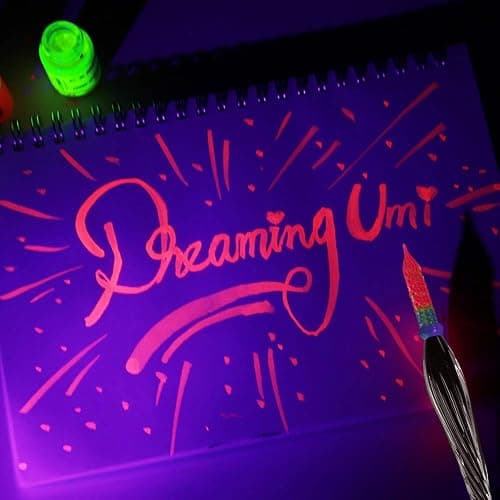 ESSSHOP Glass Dipped Pen Calligraphy Set - 7 Colorful Inks with Fluorescent & Invisible Ink Dip Pen Kit for Writing Signing Drawing Calligraphy Decoration Christmas day gifts thumbnail 2