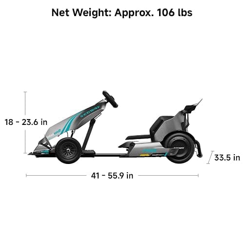 Segway Ninebot Gokart Pro and Gokart Pro 2, Electric Go Kart with Enhanced Safety Features, High-Speed Racing and Immersive Gaming Combo, Ultimate Drift Experience for Ages 14+, Up to 15.5 Miles thumbnail 10
