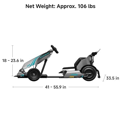 Segway Ninebot Gokart Pro and Gokart Pro 2, Electric Go Kart with Enhanced Safety Features, High-Speed Racing and Immersive Gaming Combo, Ultimate Drift Experience for Ages 14+, Up to 15.5 Miles thumbnail 11