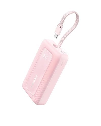 Anker Portable Charger, 10,000mAh 30W Power Bank, USB-C in and Out Fast Charging Battery Pack, Travel Essential Phone Power Bank, for iPhone 16/15/14/13/12, iPad, MacBook, Galaxy, Google, and More - Pink - 10,000 mAh - Image 1