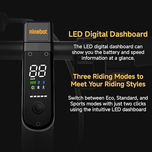 Segway Ninebot MAX Series Electric Scooter for Adults, 22-28 MPH, Up to 50 Miles Range, Dual Suspension, UL-2272 2271 Certified (G2/G3) thumbnail 4