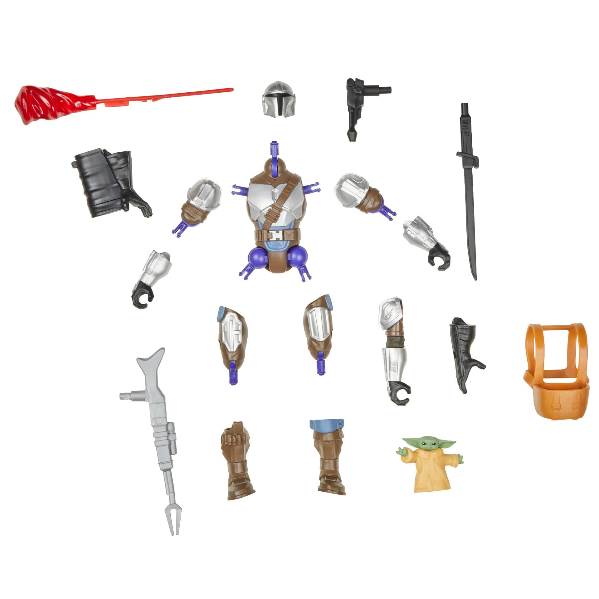 Star Wars Mixmashers Mando and Grogu DLX Figure thumbnail 5