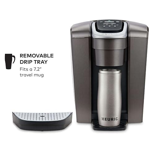 Keurig K-Elite Single Serve K-Cup Pod Coffee Maker, with Strength and Temperature Control, Iced Coffee Capability, 8 to 12oz Brew Size, Programmable, Brushed Slate thumbnail 4