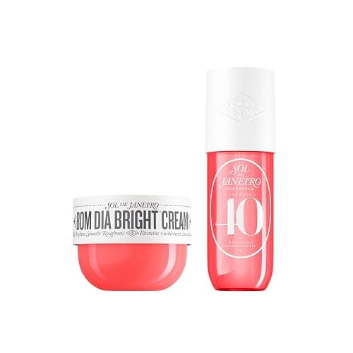 Sol de Janeiro Bom Dia Bright Body Cream with Vitamin C, 240ml with Cheirosa '40 Hair & Body Fragrance Mist 240ml Gift Bundle - Image 1