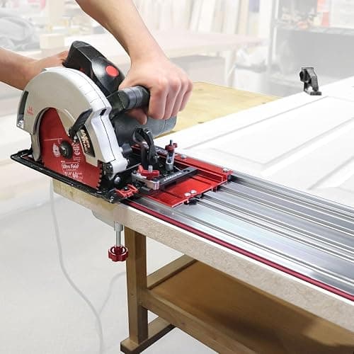 Milescraft 1409 Track Saw Guide - Universal for 7-1/4" Circular Saws, 50" Cutting Range, 2" Depth, Aluminum thumbnail 2