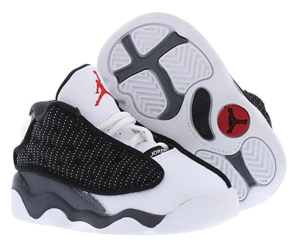 Nike Jordan 13 Retro Infant/Toddler Shoes - 5 Toddler - Black/University Red thumbnail 2