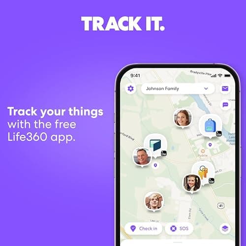 Tile by Life360 Slim - Wallet Finder, Bluetooth Tracker and Item Locator for Luggage Tags, Passports and More. Both iOS and Android Compatible. Phone Finder. 1-Pack (Black) thumbnail 5
