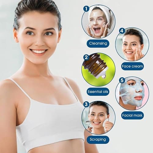Bealihelp Face Roller and Gua Sha, Stainless Steel Facial Roller and Guasha Tool for Face, Skin Care Roller for Wrinkles and Lifting, Improve Puffiness, Metal Face Massager for Eyes, Neck Tighten thumbnail 7
