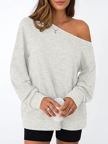 AUTOMET Women Off the Shoulder Sweatshirt Oversized Tops Fall Outfits 2025 Y2k Clothes Fashion Clothing Trendy Top thumbnail 2