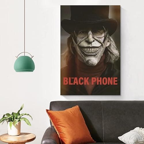 Horror Movie Poster The Black Phone Movie Poster Canvas Art Wall Picture Print Modern Family Decor 12x18inch(30x45cm) thumbnail 4