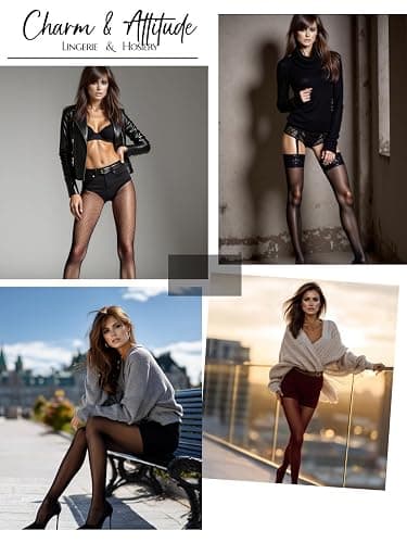 Charm and Attitude Soft Tights for Women | Warm Pantyhose Stockings | Opaque Hosiery Nylons - Made in EU thumbnail 6
