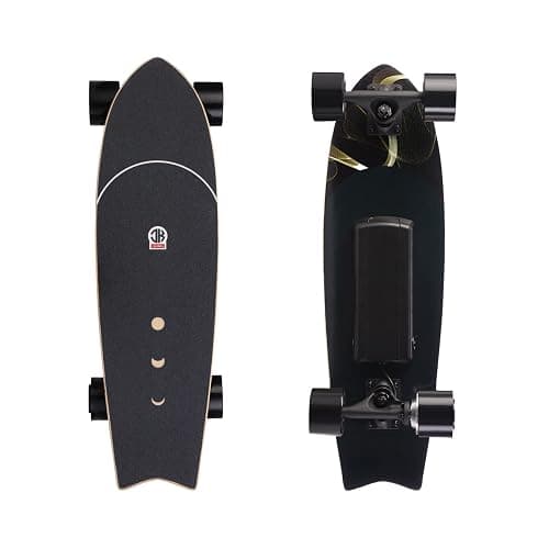 Electric Skateboard Electric Longboard with Remote Control Electric Skateboard,350W Hub-Motor,12.4 MPH Top Speed,5.2 Miles Range,3 Speeds Adjustment, 6 Months Warranty - Image 1