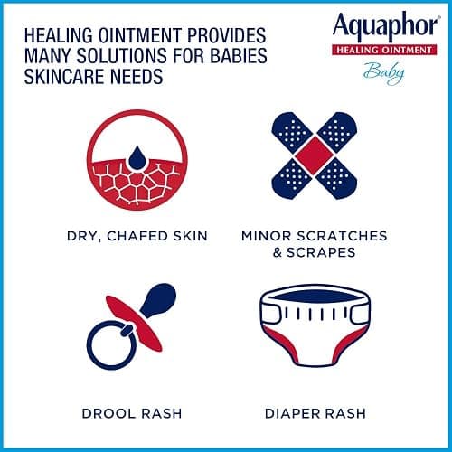 Aquaphor Baby Healing Ointment (14 Oz) + 3-in-1 Diaper Rash Cream (3.5 Oz), Hypoallergenic and Fragrance Free Skin Care Set for Babies thumbnail 3