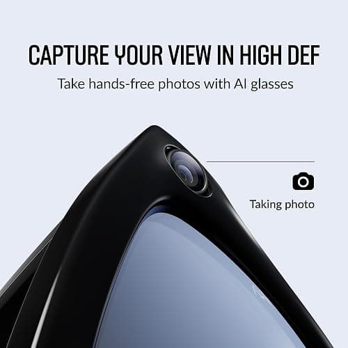 Ray-Ban Meta (Gen 1), Wayfarer, Matte Black | Smart AI Glasses for Men, Women - 12 MP Camera, Open-Ear Speakers, Video Recording, Bluetooth - Polarized Gradient Graphite Lenses - Wearable Technology thumbnail 3